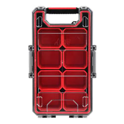 Ace 14.76 in. W X 3.15 in. H Storage Organizer Metal/Plastic 8 compartments Black/Red