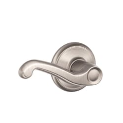 Schlage Flair Satin Nickel Passage Lockset 1-3/4 in.