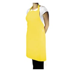 Mu Kitchen 2 pocket Chiffon Cotton Solid Herringbone Weave Bibb Apron