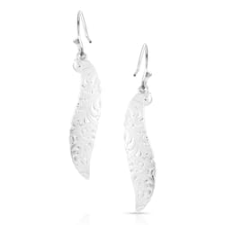 Montana Silversmiths Women's Cinderella Liberty Silver Earrings Water Resistant