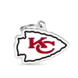 MyFamily NFL White Kansas City Chiefs Metal Dog Pet Tags Medium