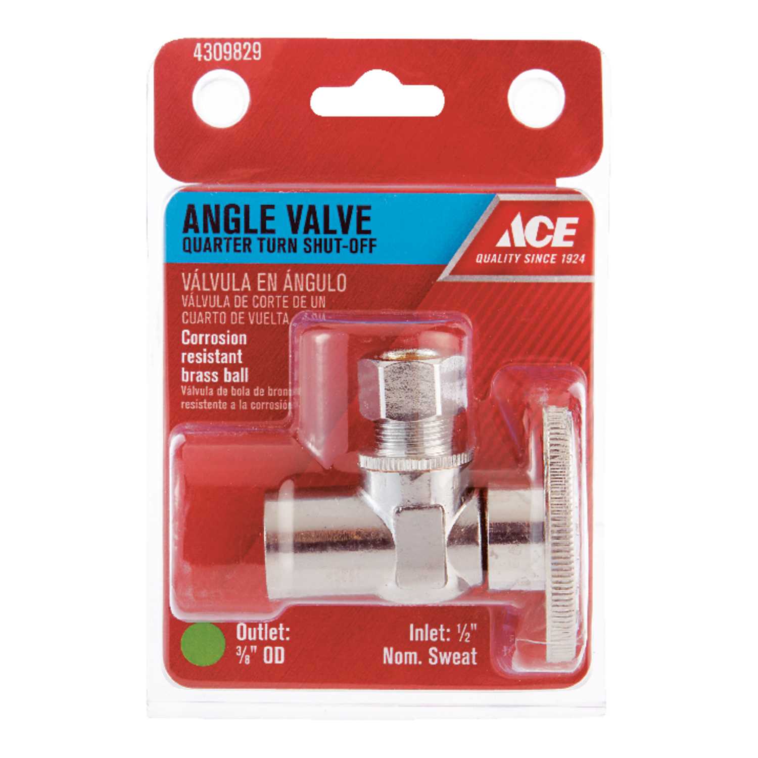 Ace ShutOff Valve Brass Ace Hardware