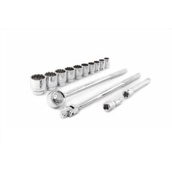 Crescent 3/4 in. drive SAE 6 and 12 Point Mechanic's Tool Set 14 pc