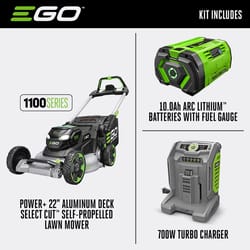 EGO Power+ 1100 Series LM2206SP 22 in. 56 V Battery Self-Propelled Lawn Mower Kit (Battery & Charger W/ 10.0AH BATTERY