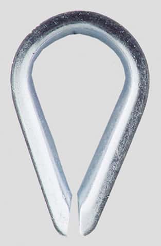 Campbell Galvanized Zinc Wire Rope Thimble 1/8 in. L Campbell Galvanized Zinc Wire Rope Thimble 1/8 in. L