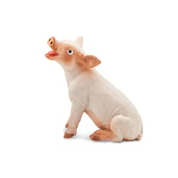 Safari Ltd. Safari Farm Sitting Piglet Toy Pink