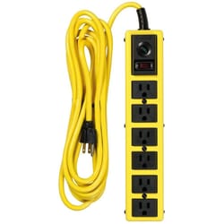 Southwire Yellow Jacket 15 ft. L 6 outlets Power Strip w/Surge Protection Yellow 1050 J