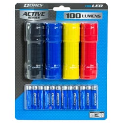 Dorcy Active 100 lm Assorted LED COB Flashlight AAA Battery