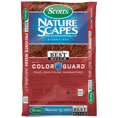 Scotts Nature Scapes Sierra Red Bark Color-Enhanced Mulch 2 cu. ft. 12 ...