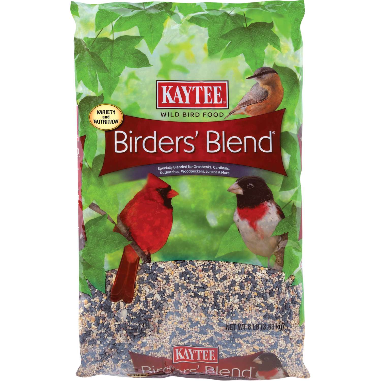 Kaytee Birders Blend Songbird Wild Bird Food Black Oil Sunflower Seed 8