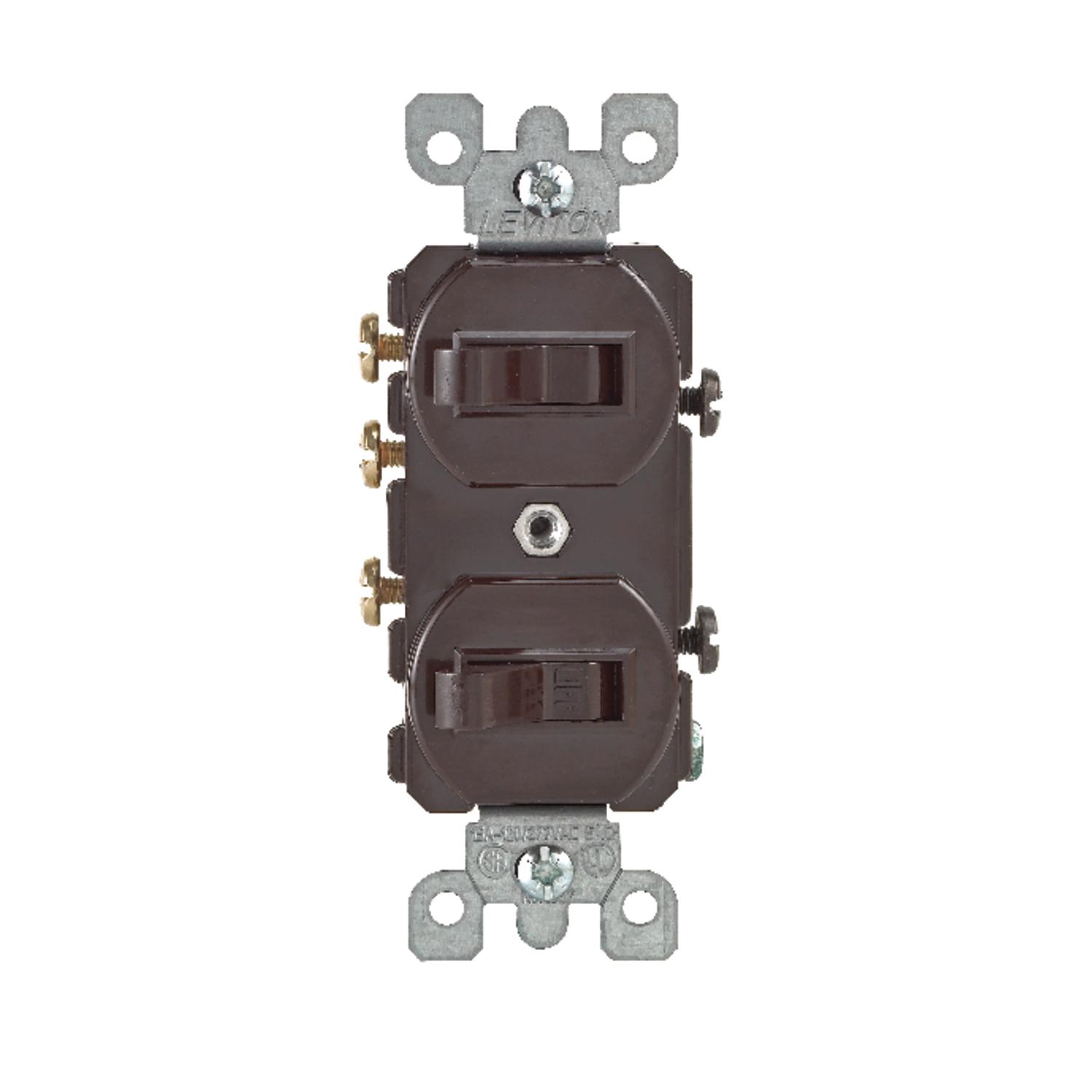 05241-000 Leviton 15 amps Single Pole or 3-way Rocker Duplex sku 05241-000
