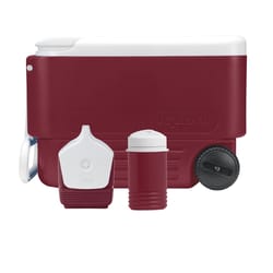 Igloo Wheelie Cool Cooler Set 38 qt Red/White