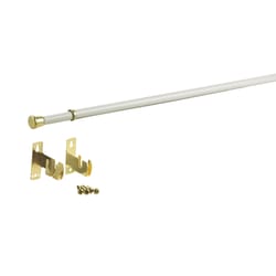 Kenney Enamel White Sash Rod 28 in. L X 48 in. L