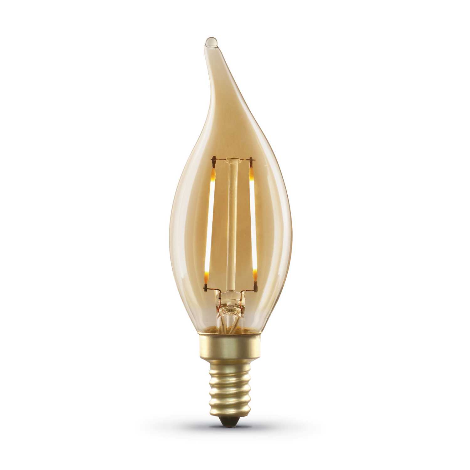FEIT Electric CA10 E12 (Candelabra) LED Bulb Amber 40 Watt Equivalence