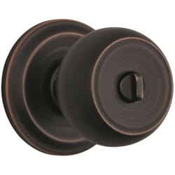 Brinks Push Pull Rotate Stafford Oil Rubbed Bronze Entry Knob KW1 1.75 in.