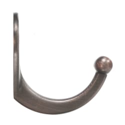 Ace 1-9/16 in. L Oil Rubbed Bronze Brown Metal Small Garment Hook 2 pk