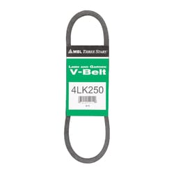 Mitsuboshi Super KB 4LK250 V-Belt each 0.5 in. W X 25 in. L For Riding Mowers