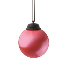 Xodus Innovations Pink Plastic 6.25 in. H Patio Globe Outdoor Decoration