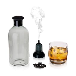 Viski Smoked Glass/Wood Cocktail Kit