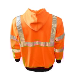 Cordova Cor-Brite XL Long Sleeve Men's Hooded Safety Sweatshirt Orange