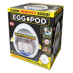 Egg Pod White Microwave Egg Cooker