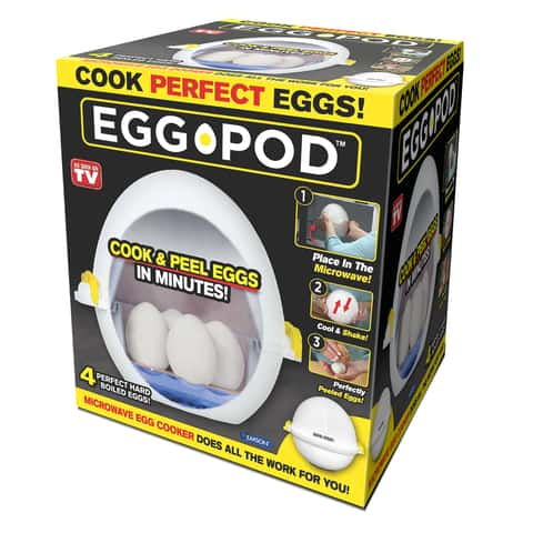 Collections Etc Perfect Hard Boiled Microwave Egg Cooker