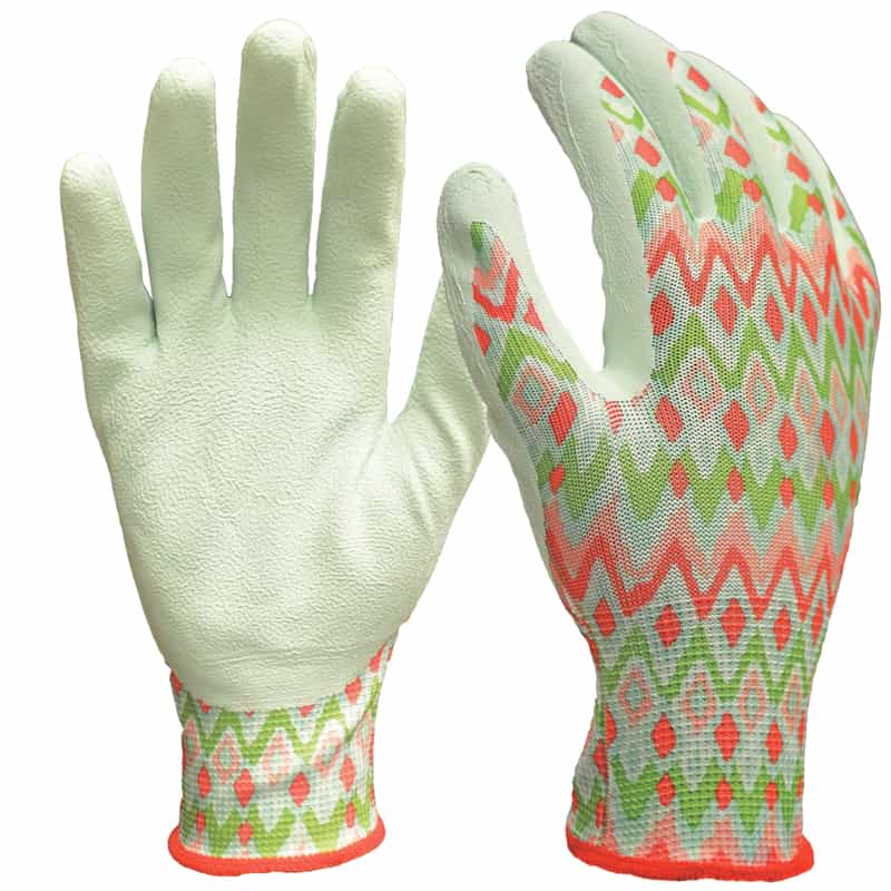 Digz Women's Indoor/Outdoor Latex Coated Gardening Gloves Blue S/M Ace Hardware