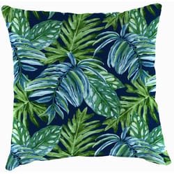 Jordan Manufacturing Multicolored Palm Polyester Toss Pillow 16 in. H X 4 in. W X 16 in. L
