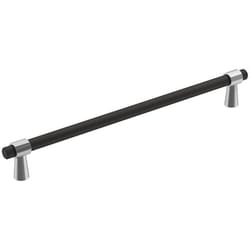 Amerock Mergence Contemporary Rectangle Cabinet Pull 8-13/16 in. Matte Black 1 pk