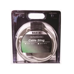 Baron Galvanized Steel 3/8-1/2 in. D X 9 ft. L Cable Sling