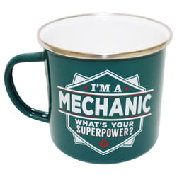 Top Guy Mechanic 14 oz Multicolored Steel Enamel Coated Mug 1 pk