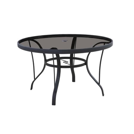 Living accents kensington rectangular black glass shop dining table