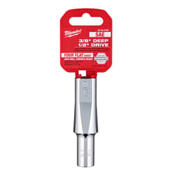 Milwaukee 3/8 in. X 1/2 in. drive SAE 6 Point Deep Socket 1 pc