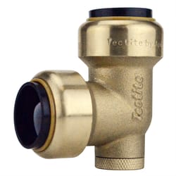 Apollo Tectite Push to Connect 3/4 in. PTC in to X 3/4 in. D PTC Brass 90 Degree Elbow