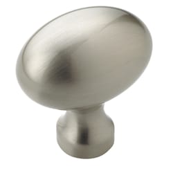 Amerock Allison Oval Furniture Knob 1-5/8 in. D 35.052 mm Brushed Nickel 1 pk
