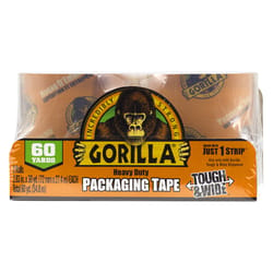 Gorilla 2.88 in. W X 60 yd L Tape Clear