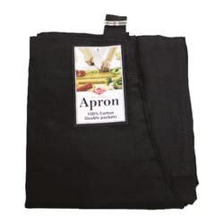 Ritz 2 pocket Black Cotton Solid Apron