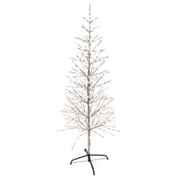 Celebrations Platinum LED Multi Twig Tree 5 ft. Yard Decor