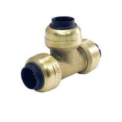 Apollo Tectite Push to Connect 3/8 in. PTC in to X 3/8 in. D PTC Brass Tee