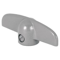 Prime-Line 2.4 in. L Die-Cast Silver Aluminum Universal Casement Tee Handles 2 pk