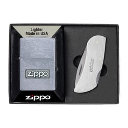 Zippo Silver Ltr and Knife Lighter 1 pk