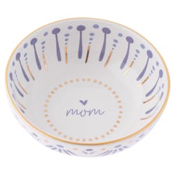 Karma 1.25 in. H X 3.25 in. L Multicolored Ceramic Ring Bowl