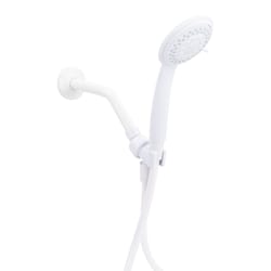 Exquisite White Plastic 5 settings Handheld Showerhead 1.8 gpm