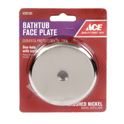 Ace 3-3/16 in. D X 3-3/16 in. L Nickel Face Plate