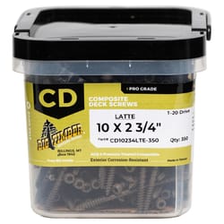 Big Timber No. 10 Sizes X 2-3/4 in. L Brown Star Trim Head Composite Deck Screws 5 lb 350 pk
