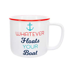 Pavilion We People 17 oz White BPA Free Boat/Anchor Mug