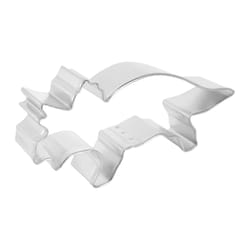 R&M International Corp 2 in. W X 5 in. L Triceratops Cookie Cutter Silver 1 pc