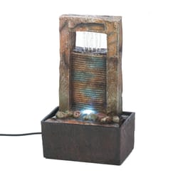 Cascading Fountains 9.75 in. H X 6 in. L Multicolored Poly Resin Ancient Falls Fountain