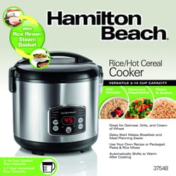 Hamilton Beach Silver 14 cups Programmable Rice Cooker