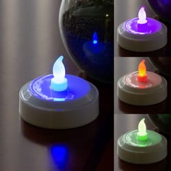 Sterno Home White No Scent Color Changing Tea Lights